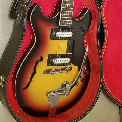 Rare Sekova H-2 Sunburst MIK Korea Hollowbody image 1
