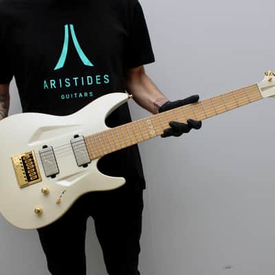 Aristides 070 - Desert Tan Satin w/ Fishman Fluence pickups & Evertune Bridge image 8