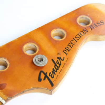 1970s Vintage Fender Precision Bass PBass Maple 4-Bolt NECK USA ~Honest RELIC~ Early-CBS image 12