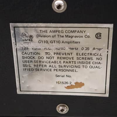 Ampeg GT-10 Solid State Guitar Amplifier Vintage 1970s image 9