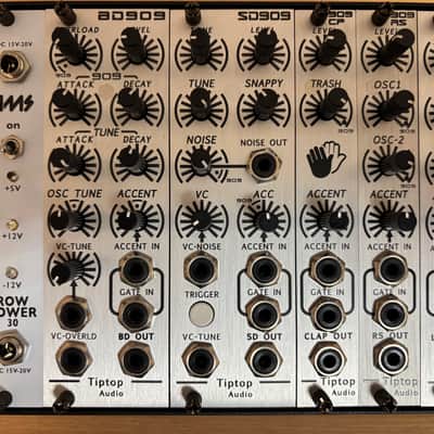 Tiptop Audio BD909 SD909 CP909 RS909 TOMS909 HATS909 Mutant Brain Moog 60HP Bundle image 4