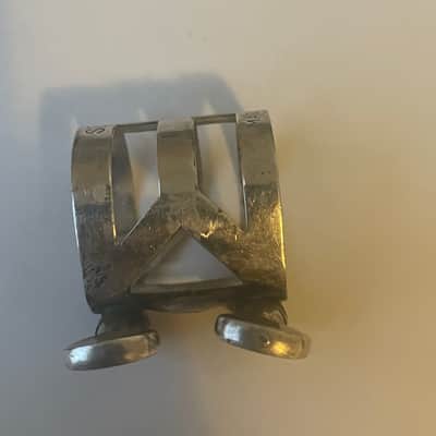 Vintage Selmer C** Long Shank Metal Alto Saxophone Mouthpiece with Selmer Ligature and Cap image 11