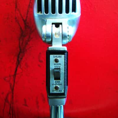 Vintage 1960's Shure 55SW Unidyne dynamic cardioid microphone w accessories 55 556S 55S image 11