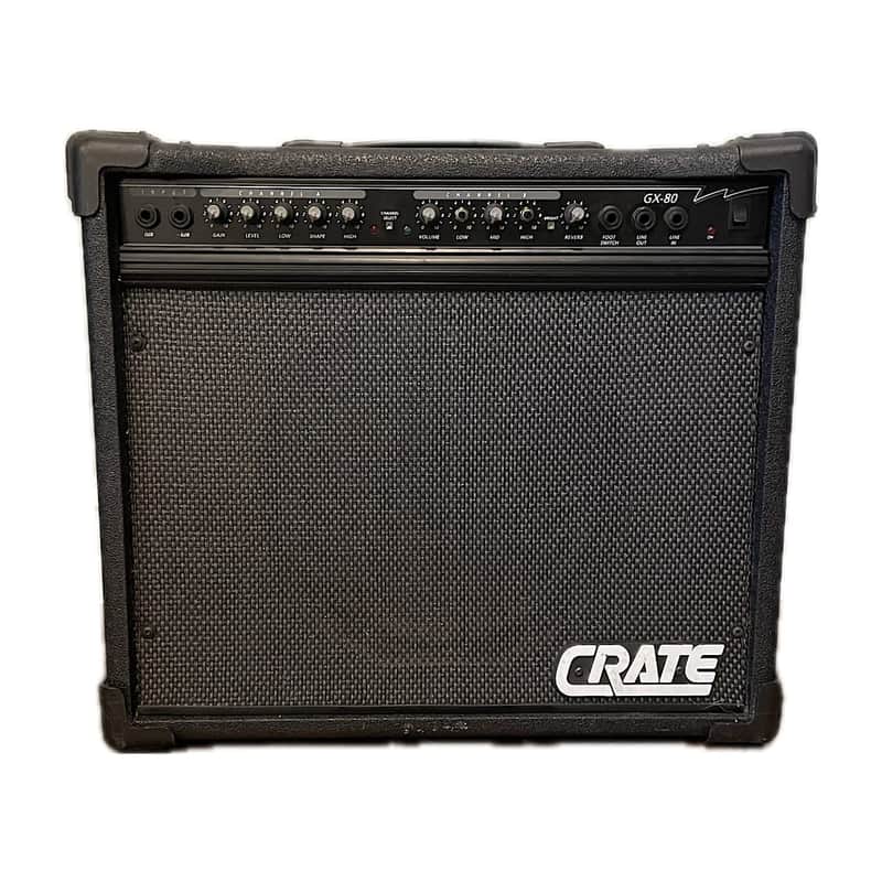 Crate GX-80 | 2-Channel, 80-Watt, 1x12" Solid State Guitar Combo, mid-90s - Black image 1
