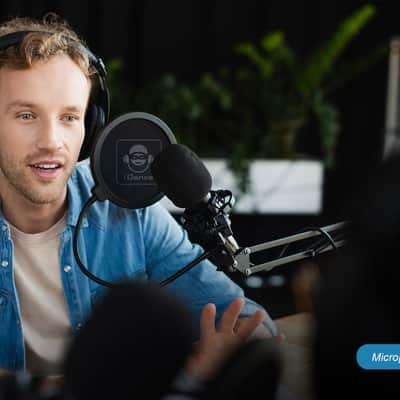 iDance Professional Microphone Pop Filter Shield, Wind Pop Screen with Flexible 360 Degree Gooseneck Clip Stabilizing Arm for Vocal Recording and Live Broadcasting image 9