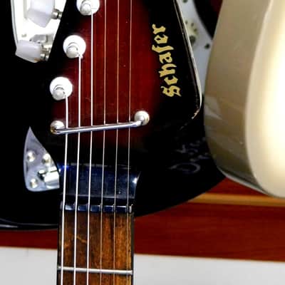 Vintage 1960's Schafer by Teisco EG901 Tulip Electric Guitar! Made In Japan! RARE! VERY NICE!!! image 7