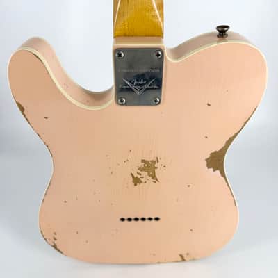 2018 Fender Custom Shop NAMM Ltd Custom Telecaster Relic – Faded Aged Shell Pink image 12