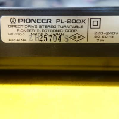 Turntable PIONEER PL-200X Direct Drive Auto-Return + platine vinyle vintage révisée image 17