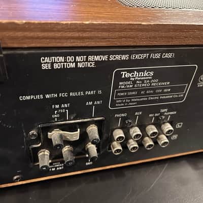 TECHNICS SA-200 AM/FM STEREO RECEIVER image 6