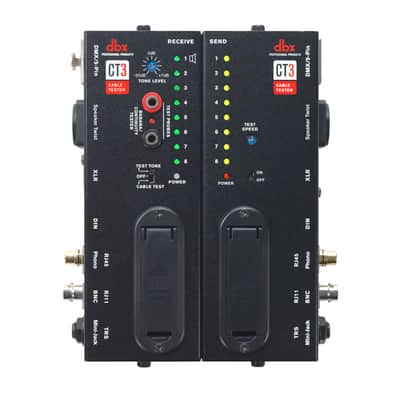 DBX CT3 Cable Tester +Test Tone Generator w/XLR TRS TS Phono RCF Banana DMX+More image 2