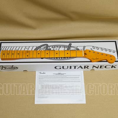 099-0061-921 Fender Classic Series '50S Stratocaster® Maple Guitar Neck 21 Frets, Lacquer Finish, Soft "V" Shape image 1