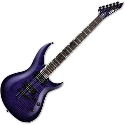 ESP LTD H3-1000 Electric Guitar See Thru Purple Sunburst image 1