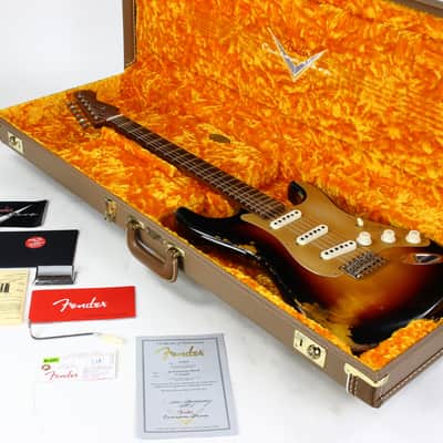 Fender Custom Shop LTD NAMM 59 Reissue Stratocaster Heavy Relic 2017 Roasted Neck 1959 Sunburst image 3