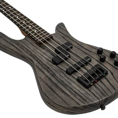 Spector NS Pulse 4 Bass Guitar - Charcoal Grey with Gig Bag image 3