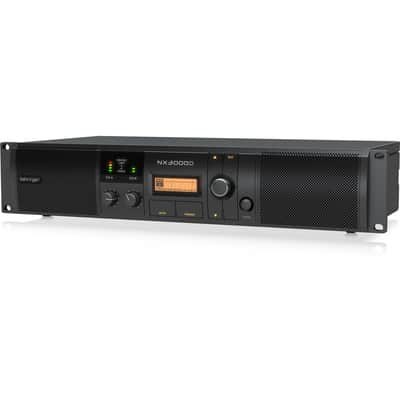 Behringer NX3000D 3000W Ultra-Lightweight Class-D DSP Control Power Amplifier, Bundle with 2x 15' XLR Cable image 3