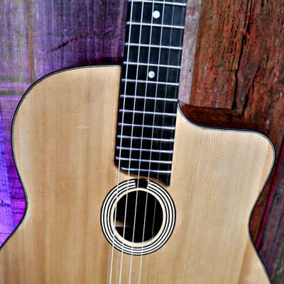 LaFrance Luthiers J'Attendrai Petite Bouche Gypsy Jazz 2023 - French Polish with Hard Case image 9