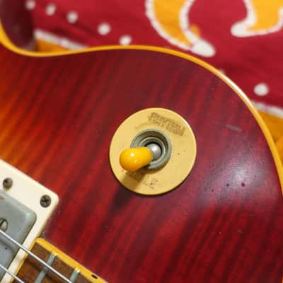 1989 Gibson Les Paul Pre-Historic Flametop ‘59 Reissue Cherry Sunburst Yamano image 5