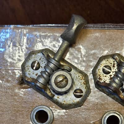 4 Inline Vintage Open Gear Kluson Guitar tuners - 1940s 1950s image 3