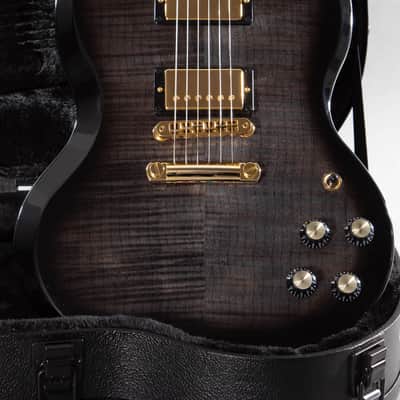 2024 Gibson SG Supreme Translucent Ebony Burst with AAA-Maple Top | Original Case image 3