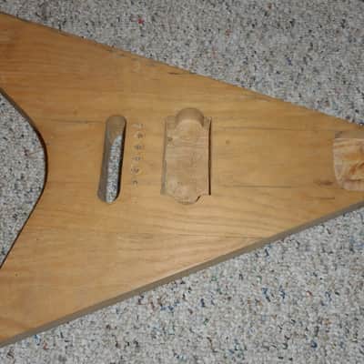 Flying V Charvel Gibson Fender Type Shape Natural Ash Wood Finish Electric Guitar Solid Body, Made in USA Bentley, Year 1980 image 14
