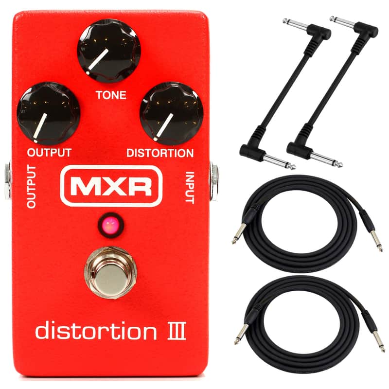 Dunlop MXR M115 Distortion III Guitar Effects Pedal with Cables image 1