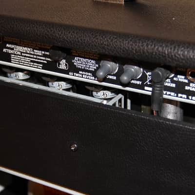 Fender '65 Twin Reverb 85-Watt 2x12" Guitar Tube Combo - 2017 - Black image 17