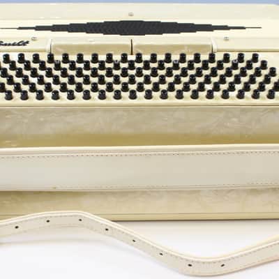 Vintage 1960's Titano Custom Built Accordion, Pearloid, Made in Italy, Offered As Is image 5