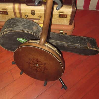 Unknown Tenor Banjo 1930s Needs Work for Restoration - White image 2