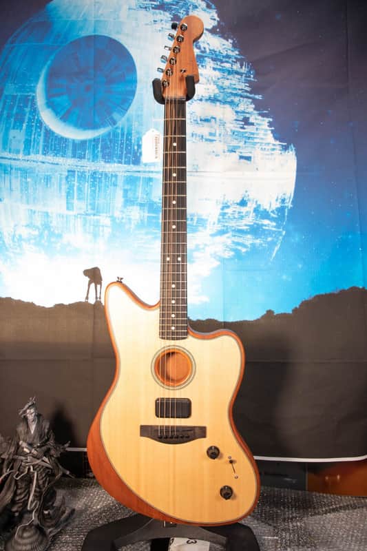 Fender American Acoustasonic Jazzmaster Acoustic-electric Guitar - Natural image 1