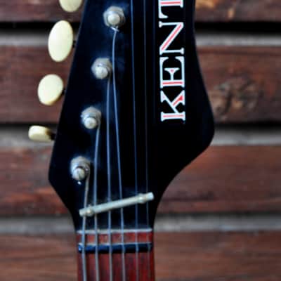 Very rare Hagstrom Kent PB-24G 1963 Blue Made In Sweden David Bowie image 4