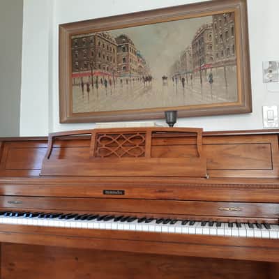 Vintage 1987 Baldwin 623 Upright Piano in Satin Walnut image 1