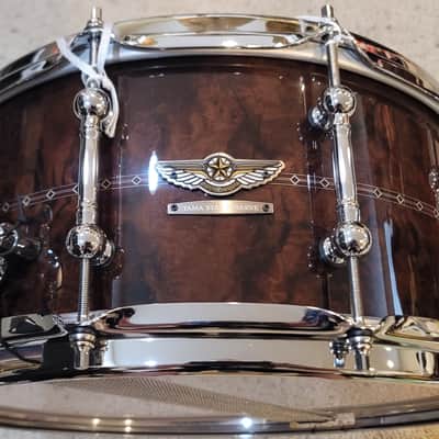 🥁 Tama STAR Reserve TBWS1465S-GCSVol. 3 Walnut/Bubinga Snare Drum – 14x6.5 – Gloss Claro Walnut. Pristine Demo Condition image 1