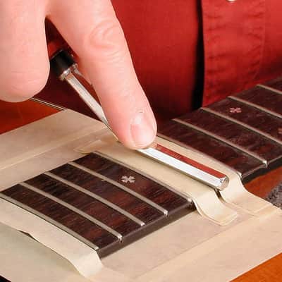 StewMac Dual-grit Diamond Fret File, Set of 3 image 2