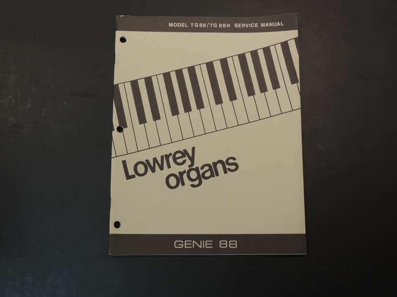 Lowrey Model TG88 / TG88H Service Manual
