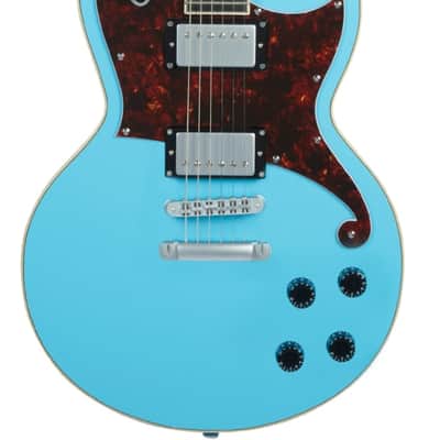 D'Angelico Premier Brandon Niederauer Atlantic Guitar - Sonic Blue w/Gig Bag image 1