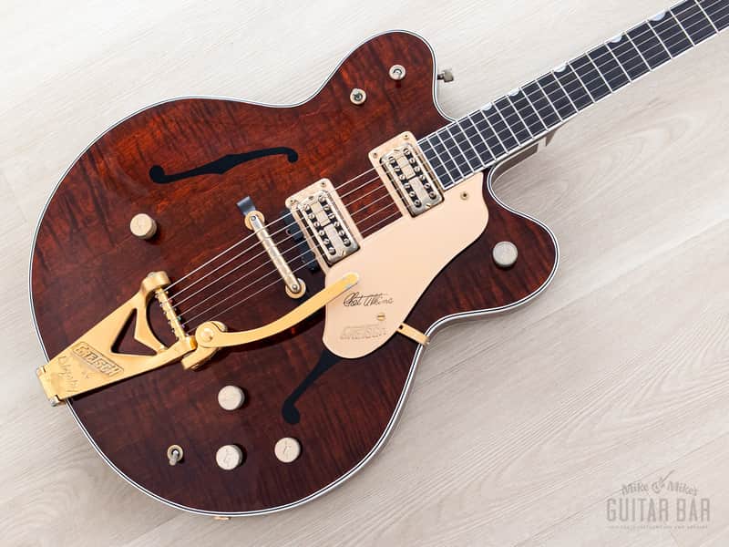 1962 Gretsch PX 6122 Chet Atkins Country Gentleman Walnut, Figured w/ Dial Up Mutes, Case & CoA image 1