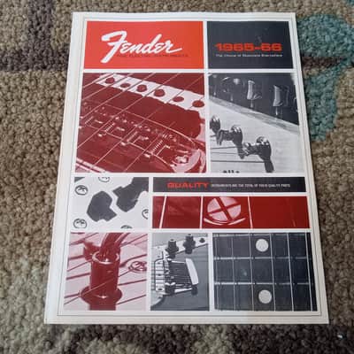 Vintage 1965-1966 Fender Fine Electric Instrument Full-Line Catalog! Rare, Original Case Candy, Paperwork! image 1