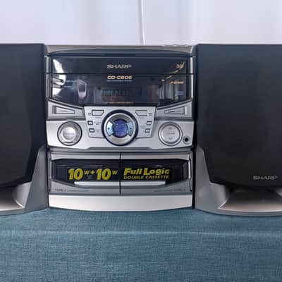 Refurbished Sharp CD-C606 w/Remote 1999 - Silver/Black image 1