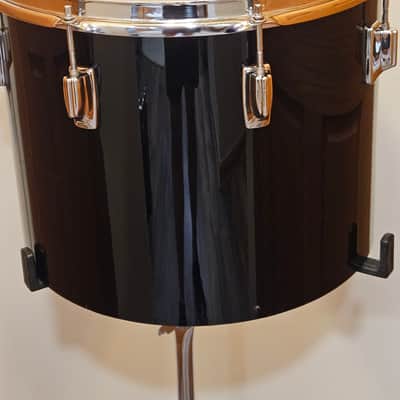 1978 Tama Imperialstar 12x15 Concert Tom Jet Black Made in Japan Vintage image 4