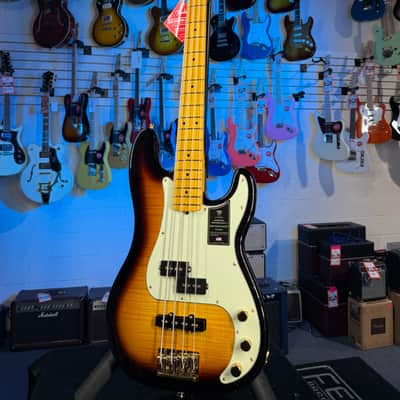 Fender 75th Anniversary American Professional II PJ Precision Bass 2026 - 2-Color Sunburst w/ Case, Free Plek 313 image 8