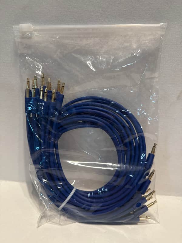 Endorphin.es ENDORPHIN.ES TRIPPY CABLES EURORACK CABLE SET (16) 2024 - Blue image 1