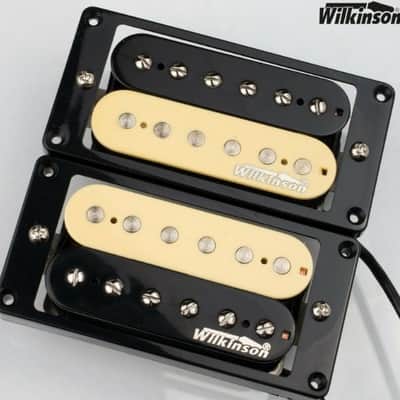 Wilkinson Premium WVHZ Vintage AlNiCo V Humbucker Pickup Set (Neck+ Bridge) Zebra Finish U.S.  Ship