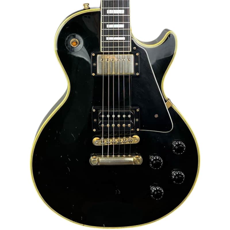 Burny Les Paul Custom - Ebony image 1