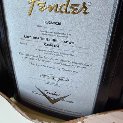 2025 Fender Custom Shop '57 Telecaster Super Heavy Relic LR25 Limited Edition - Aged Dirty White Blonde image 19