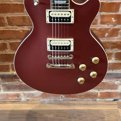 Eastman SB59 Vintage Satin Burgundy Red with padded gig bag image 1