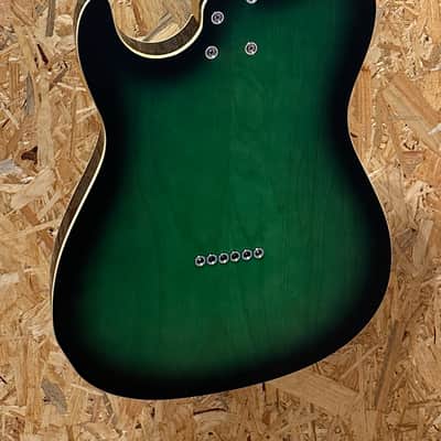 Pre Owned Fret-King Black Label Country Squire Semitone Special - Ash Green Burst, Maple image 4