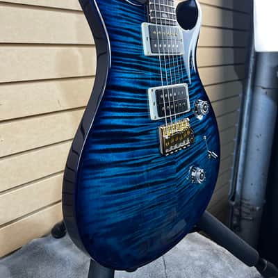 PRS Custom 24 Electric Guitar with Pattern Thin Neck - River Blue 10-Top + OHSC & PLEK*D #930 image 2