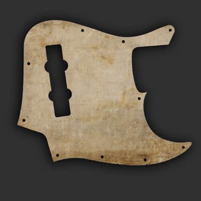 Unique Fender Jazz Bass pickguard 3 Ply (W/B/W) 10 mounting holes  Custom Jazz Bass Pickguard 4 string Bass - Trinity Library image 1