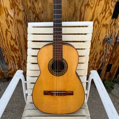 Vintage 1980-1990s Unknown Handmade Classical Acoustic Guitar Excellent Condition Lovely Shape Chunky Neck Clear Tone Finest Woods Ladder Braces WOW Original On par With Yamaha Yairi Washburn Alvarez Guild image 19
