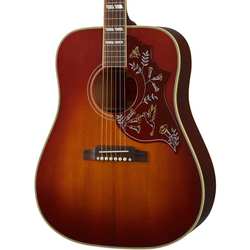 Gibson 1960 Hummingbird Fixed Bridge Acoustic Guitar, Heritage Cherry Sunburst image 1